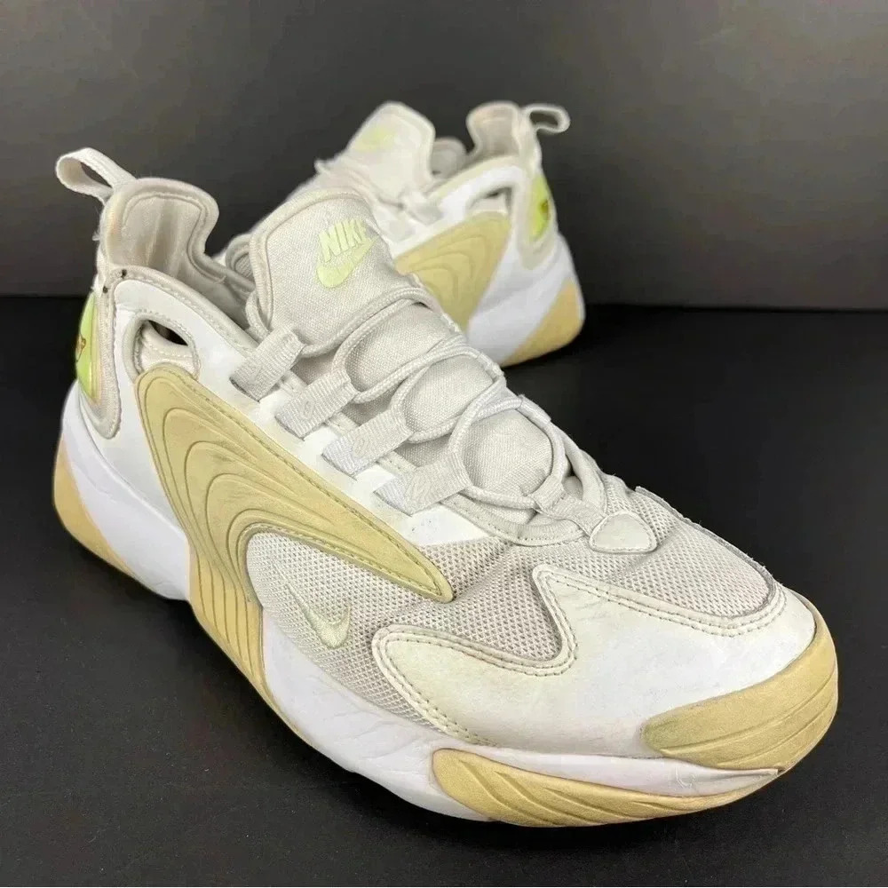Nike Womens Zoom  2k AO0354-103 White Casual Shoes Sneakers *flaw